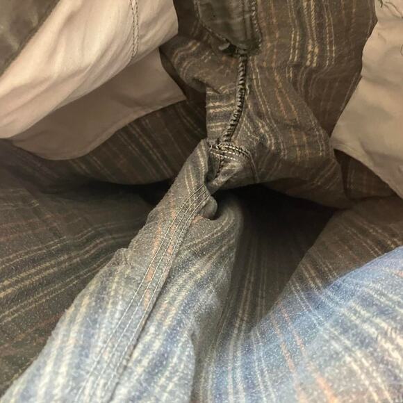 Carhartt Vintage 90s Canvas Flannel Lined‎ Olive Green Distressed Workwear Pants - Picture 5 of 7